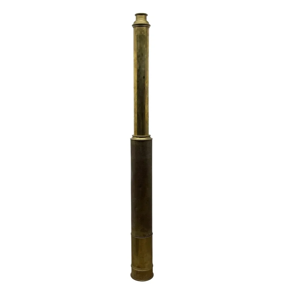 Antique Negus New York Brass Spyglass Nautical Telescope 35 Inch Single Draw